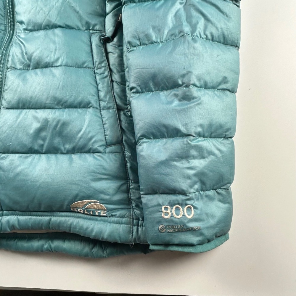 GoLite WMNS XS 800 Down Puffer Jacket Teal Blue Pertex Microlight Eco Full Zip - Picture 5 of 13